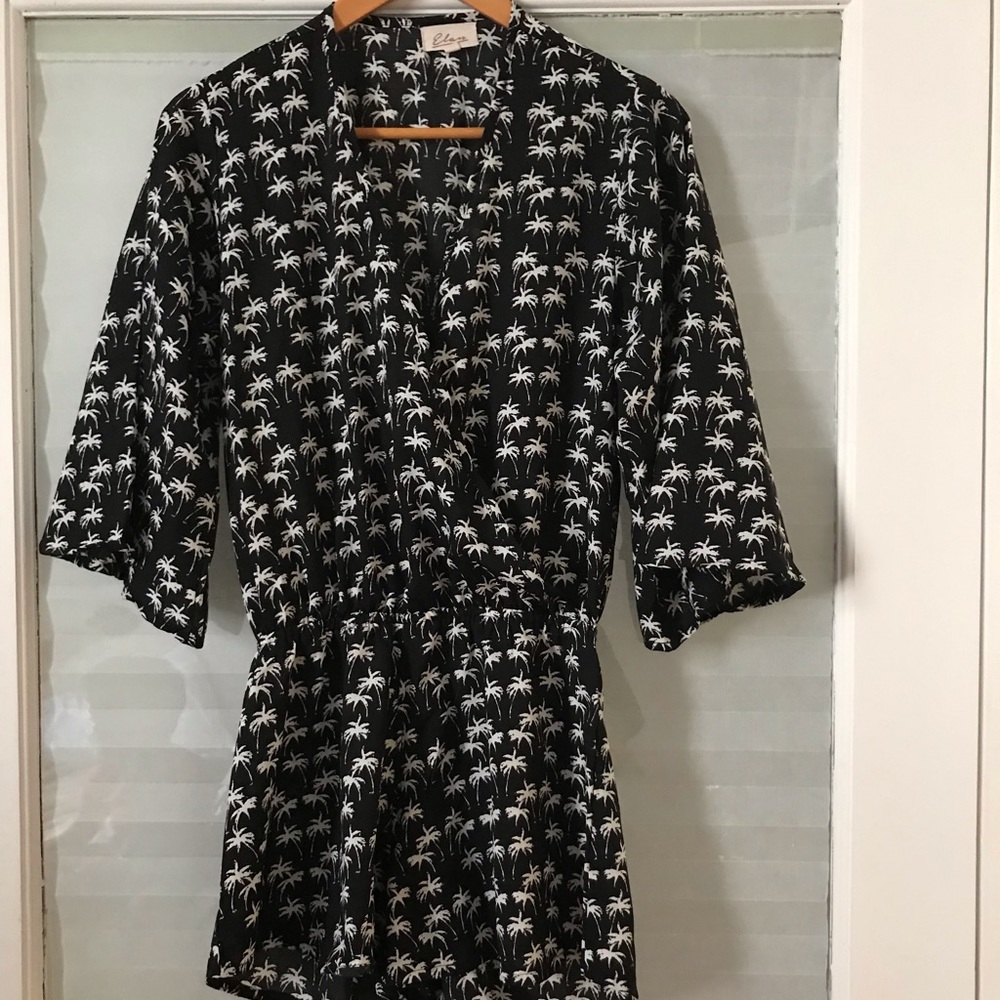 Elan Black Romper